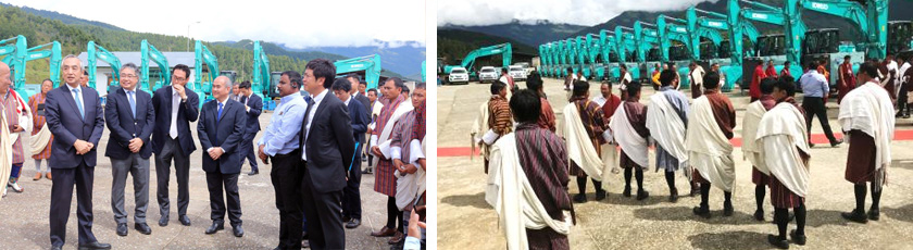 Japan gifted Bhutan with KOBELCO